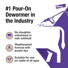 Elanco Cydectin purple dye marking confirming treated cattle to improve management