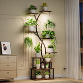 Elaruslux front view showing full 9-tier plant display and bright benefits