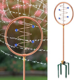 ElectricWise front view of wave-circle sprinkler showing decorative design and coverage