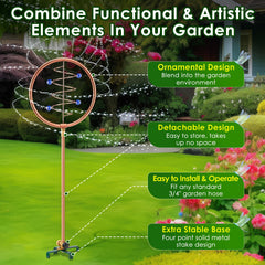 ElectricWise four-point metal stake anchored in soil for superior stability