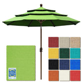 EliteShade front view macaw green umbrella showing full coverage and color retention