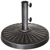 EliteShade bronze base front view showing stable footprint and curb appeal