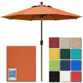 EliteShade front view of 9ft umbrella showing full coverage and style