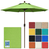 EliteShade front view macaw green umbrella providing broad shaded area