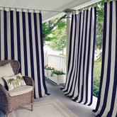 Elrene Highland Stripe front panel showing navy stripes and modern look