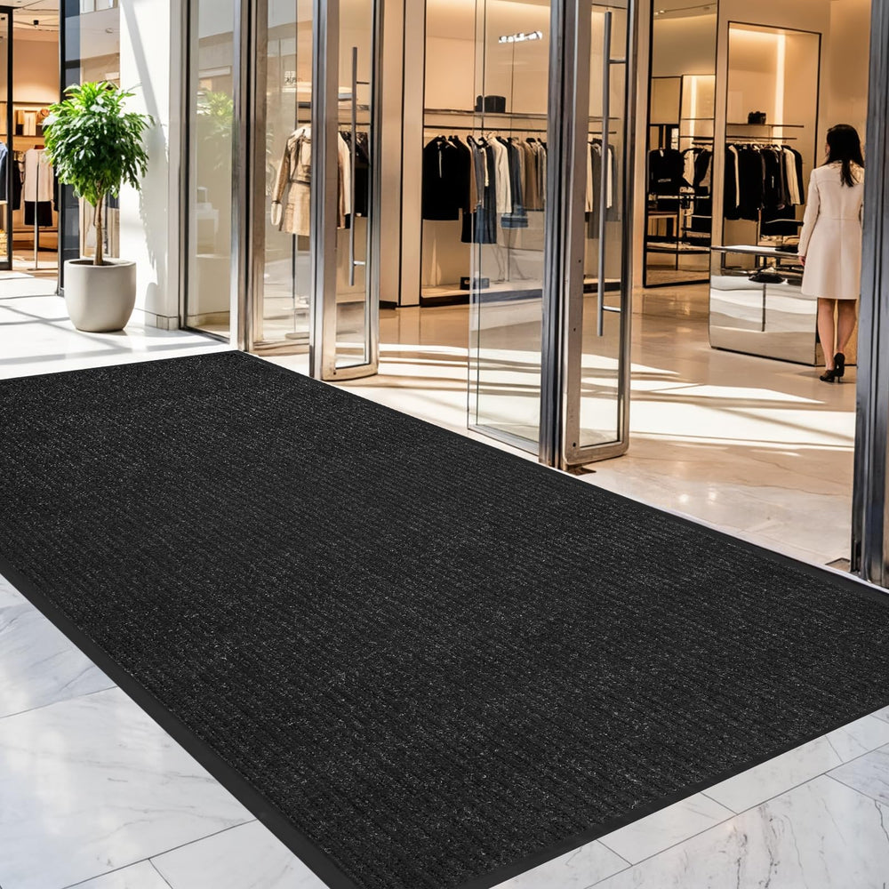 EMQIMA front view of 3x10 entrance mat showing full layout and durability benefit