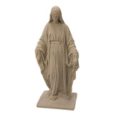 Emsco Group front view of Virgin Mary statue showing serene pose and sandstone look benefit: visual focal point