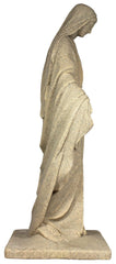 Emsco Group scale comparison with a person showing 34-inch height and easy placement benefit