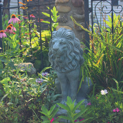 Emsco Group guardian lion close-up of textured granite-look surface for realism