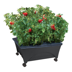 Emsco Group City Picker front view showing mobile raised bed and casters for easy positioning
