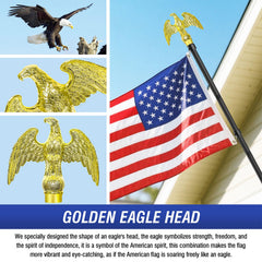 Enayplon eagle-shaped head close-up adding patriotic detail and visual impact