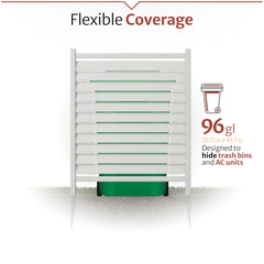 Enclo Waverly installed in backyard showing how panels create private outdoor living space