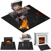 ENGPOW front view of 60x60 inch mat protecting deck, durable protection