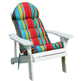 Enipate front view of high-back Adirondack cushion showing plush comfort