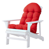 Enipate front view cushion fitted on Adirondack chair, adds comfort