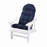 Enipate front view of tufted Adirondack cushions showing tailored look and comfort