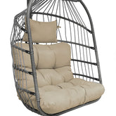 Enipate front view of tufted seat cushion showing plush comfort and clean fit