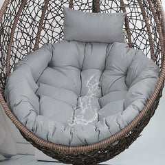 Eoieov front view of packaged egg chair cushion showing new look and fit
