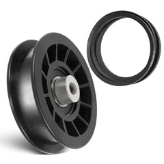 EOQIFJM drive idler pulley and drive belt kit front view showing contents and fit