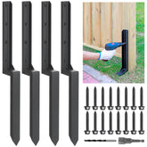 Epcee front view of 4-pack anchors showing durable black finish and ready-to-install strength