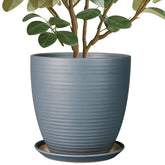 EPFamily 10 inch planter front view showcasing glazed finish and shape