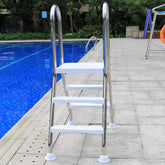 errzom front view of A-frame ladder showing sturdy frame and safe entry benefit
