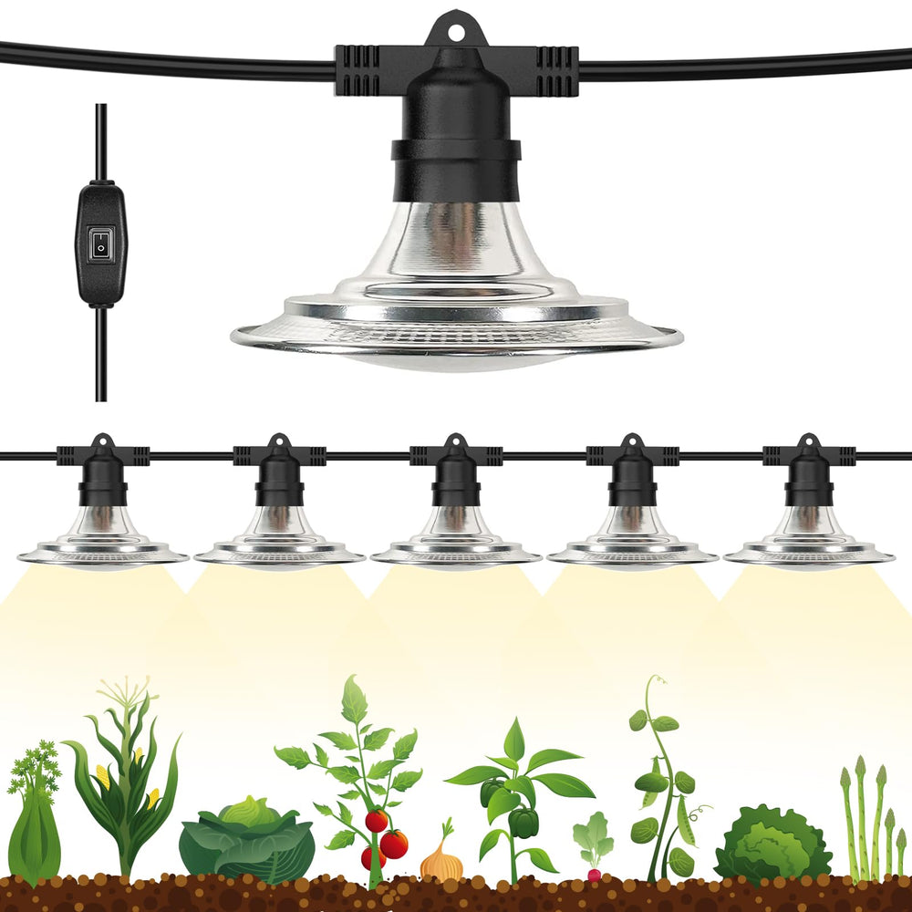 Espird front view of six-light string showing full coverage and reliability