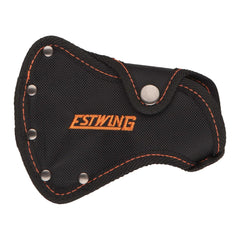 Estwing ballistic nylon sheath with belt loop showing safe carry and protection