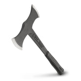 Estwing double bit axe front view showing balanced design and rugged use