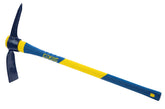 Estwing front view of pick mattock showing head and handle for reliable durability