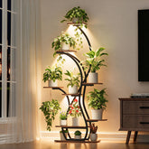 EVAWOO front view corner shelf showing compact vertical garden benefit