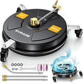 EVEAGE front view showing 13-inch surface cleaner and compact design benefit