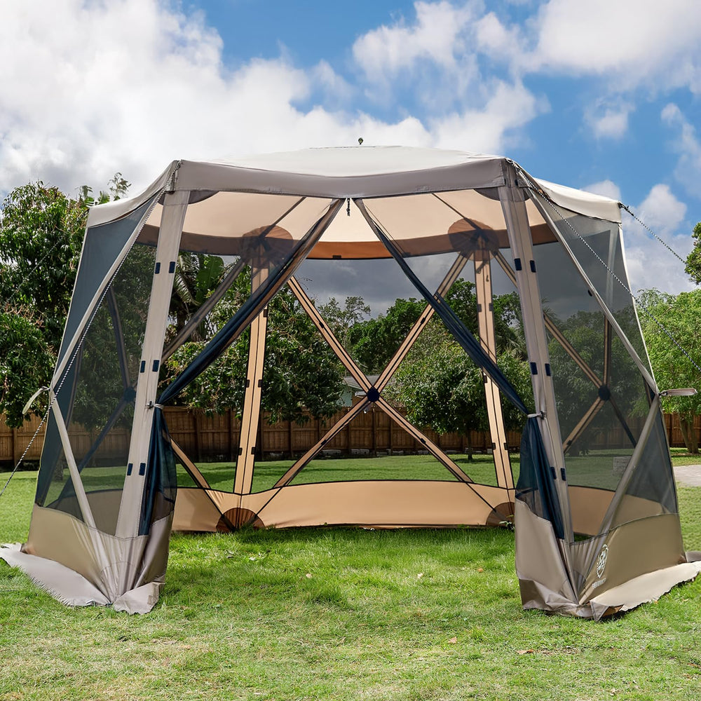 EVER ADVANCED front view of full setup showing shelter protection