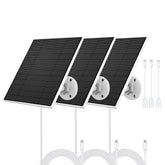 EverExceed solar panel front view showing compact 5W panel and stable frame, ideal for Eufy cameras