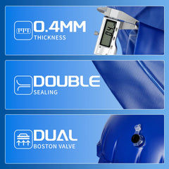 EVERRUSH dual Boston valve detail for quick inflation and airtight seal