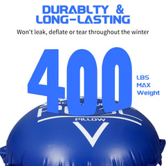EVERRUSH installed in above-ground pool preventing cover sag and debris buildup