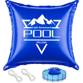 EVERRUSH front view of 8x8 pool pillow showing shape and protective benefit