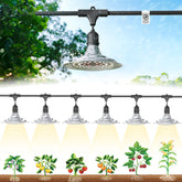 EVERYGROW front view of full 21.3ft string lighting system showing coverage benefit