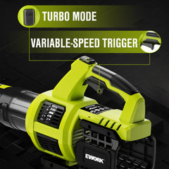 EWORK batteries with fast charger demonstrating quick recharge safety