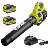 EWORK front view of cordless leaf blower showing compact design and quick-start benefit