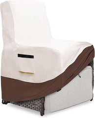 Exokugo front view of recliner cover showing full protection and neat fit