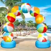 Eyourlife arch front view showing colorful beach ball design and welcoming entrance