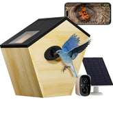 Eyrizon front view bird house showing camera and weatherproof design benefit