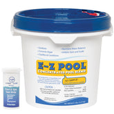 E-z Pool front view of 5 lb bucket showing label and packaging benefit clarity