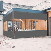 Ezcasch front panel showing clear vinyl and dark gray trim protecting area