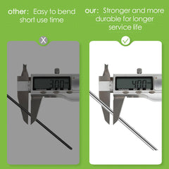 FAAYUCK staple securing landscape fabric, demonstrating firm anchoring benefit