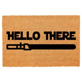 FAGGMY front view showing full mat and 'Hello There' greeting for curb appeal