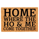 FAGGMY front view shows full doormat design and welcome benefit