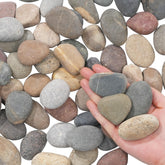 FAHAXIKI front bag view showing natural 10 lb pebbles and convenient weight