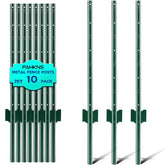 FAHKNS front view of 10-pack 7 ft posts showing packaging and quantity benefit